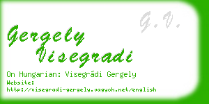 gergely visegradi business card